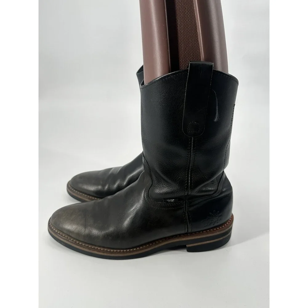SILVER SPUR‎ MEN'S BOOTS BLACK SIZE 8.5